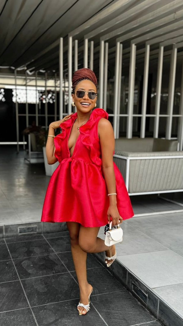 Val mikado dress
