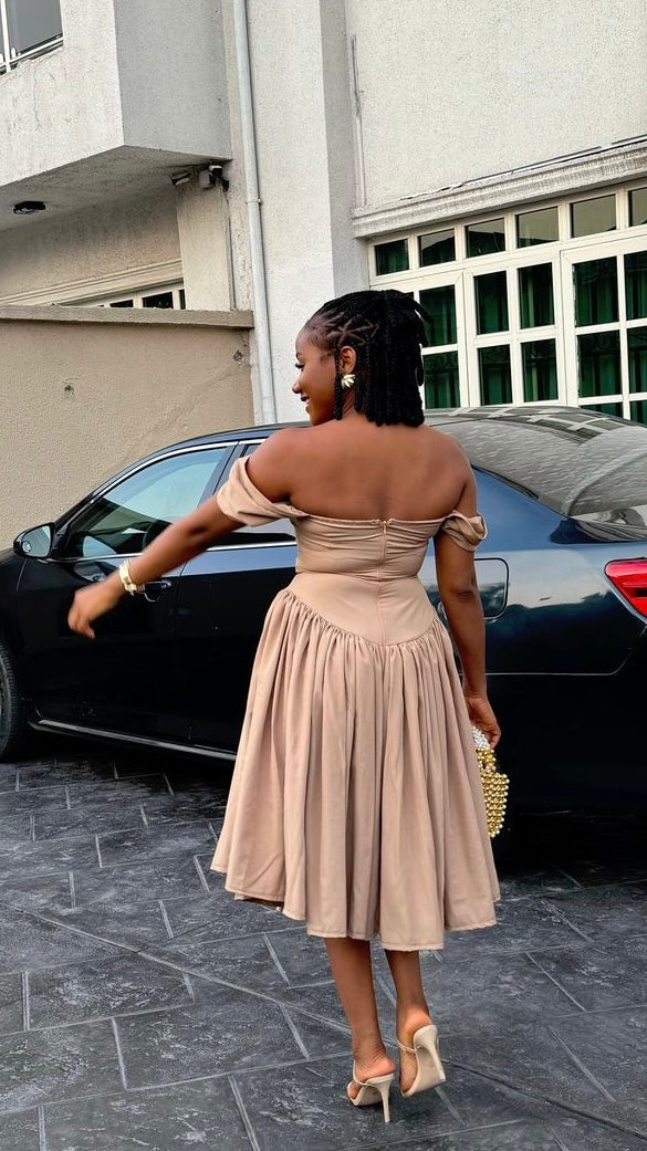 Bidemi crepe dress(ready to wear)