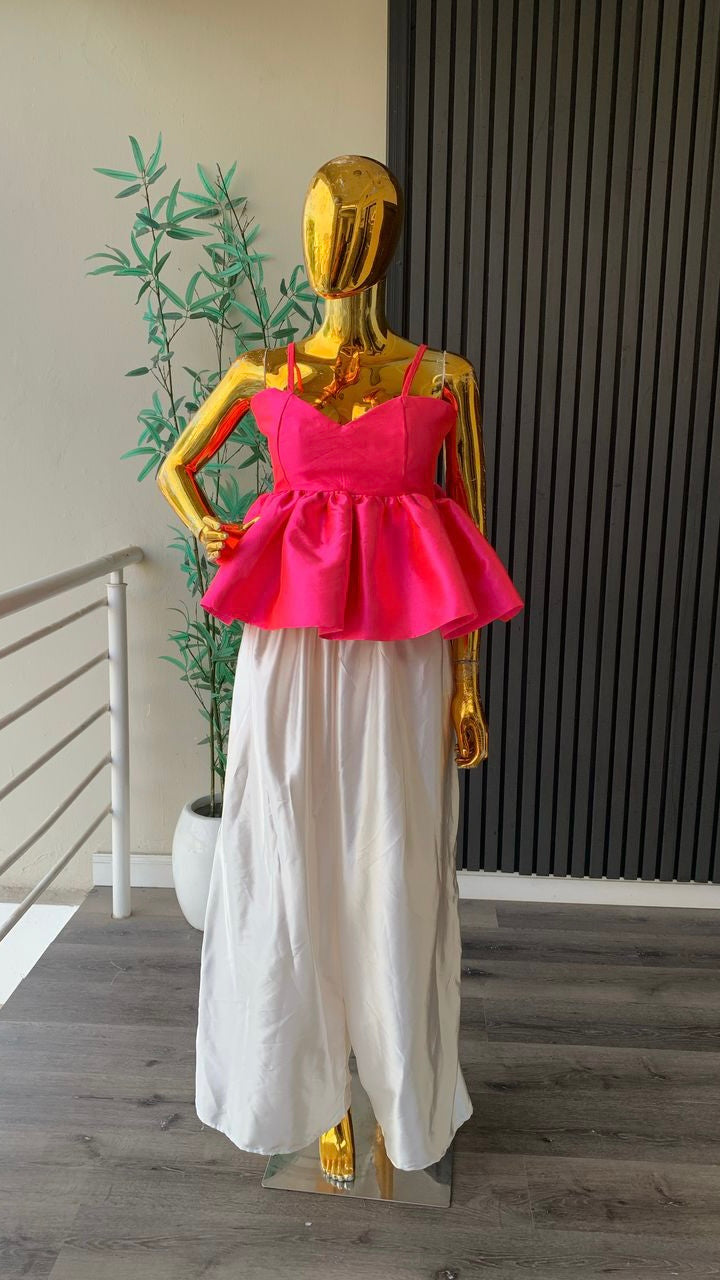 Oma mikado and silk combo set(ready to wear)