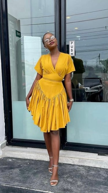 Mandy crepe dress