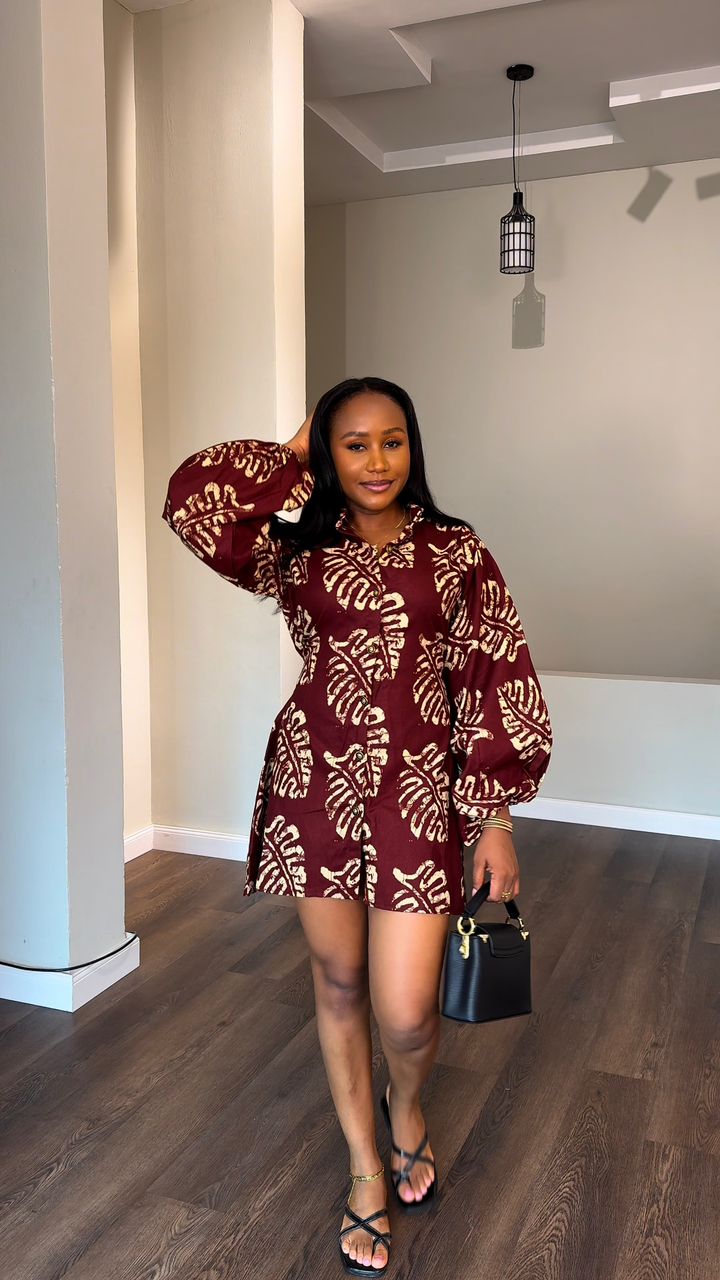 Morocco Ankara dress (ready to wear)