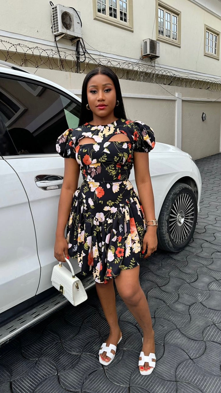 Nikola crepe dress