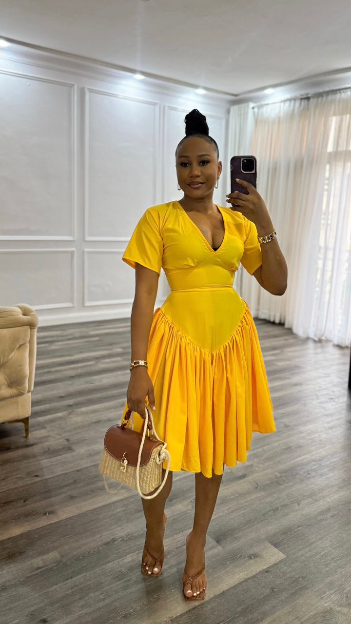 Mandy crepe dress