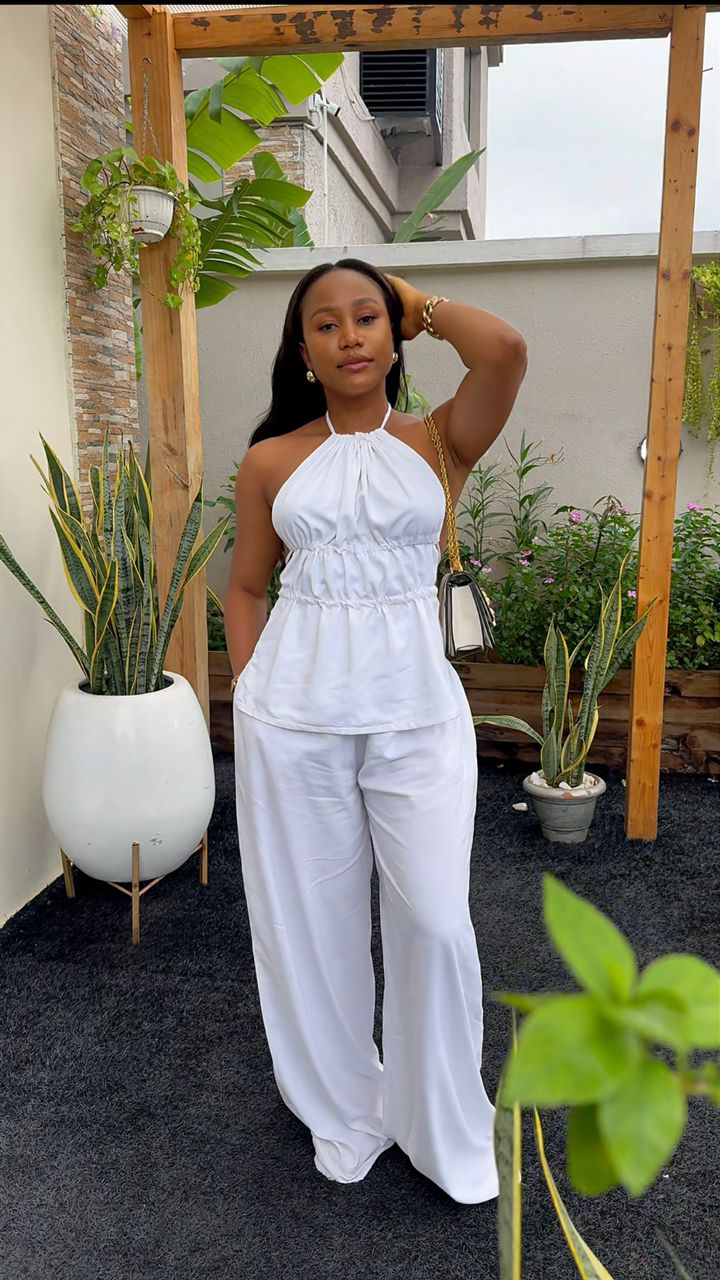 Melinda linen set(ready to wear)