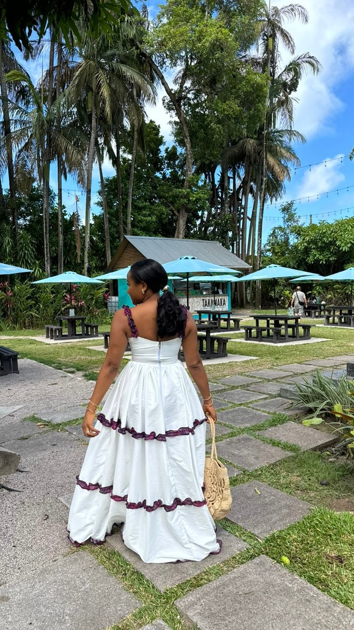 Cindy cotton/crepe dress( only available in 6-14)