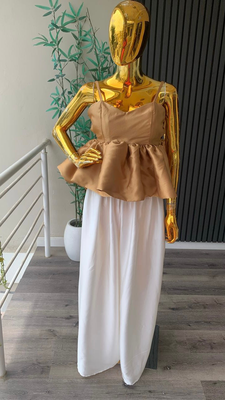 Oma mikado and silk combo set(ready to wear)