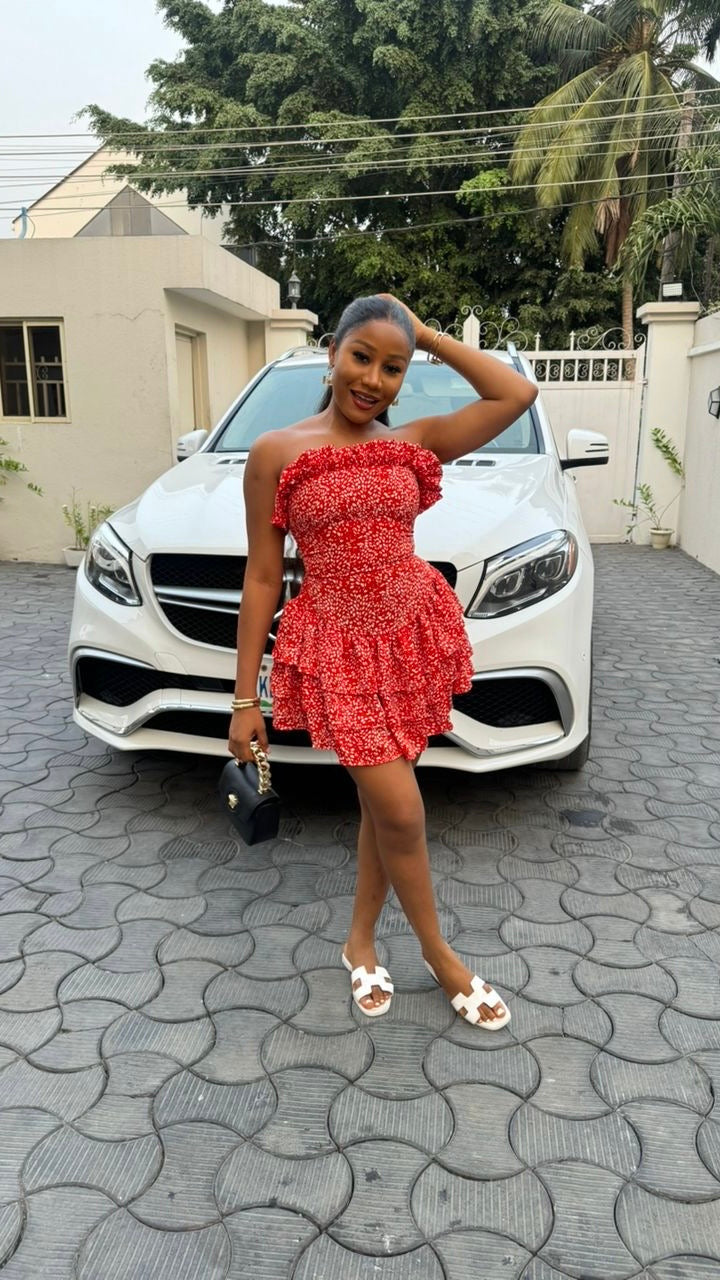 Shade Crepe dress(ready to wear)