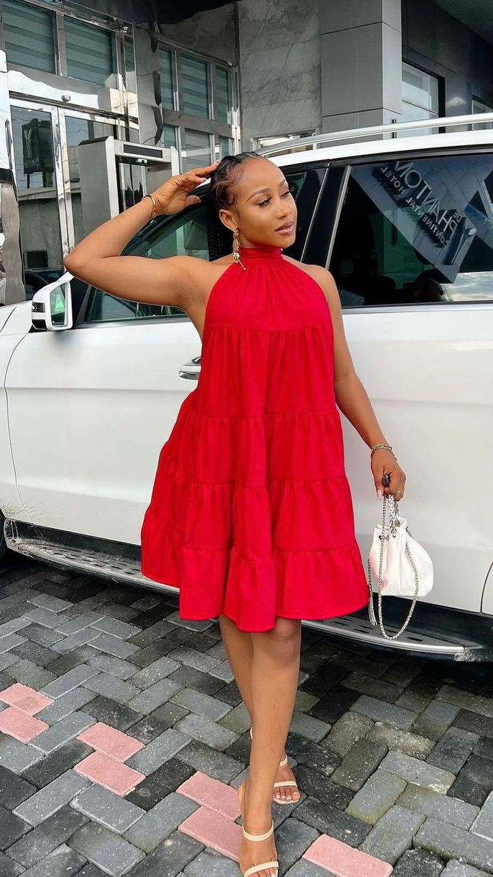 Mina crepe dress