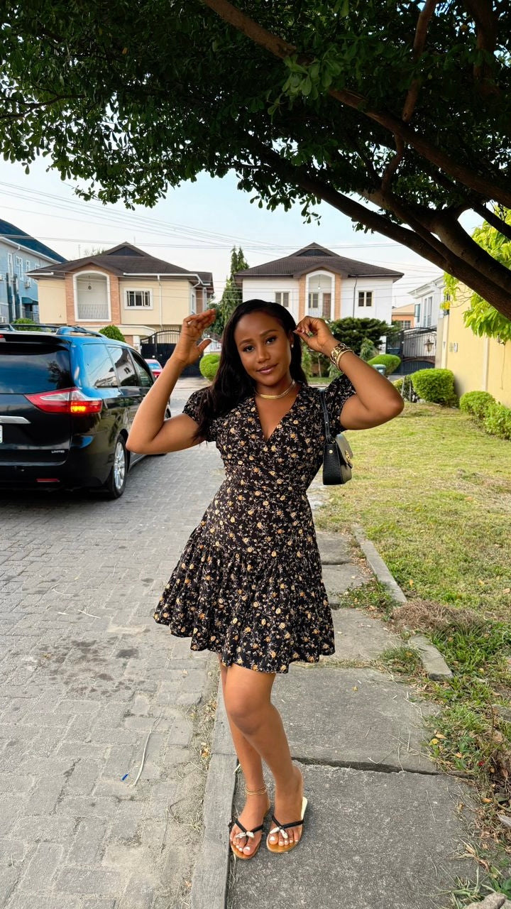 Kourtney crepe dress