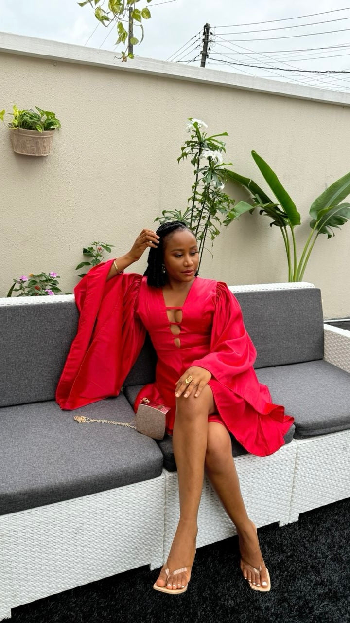 Chioma silk playsuit