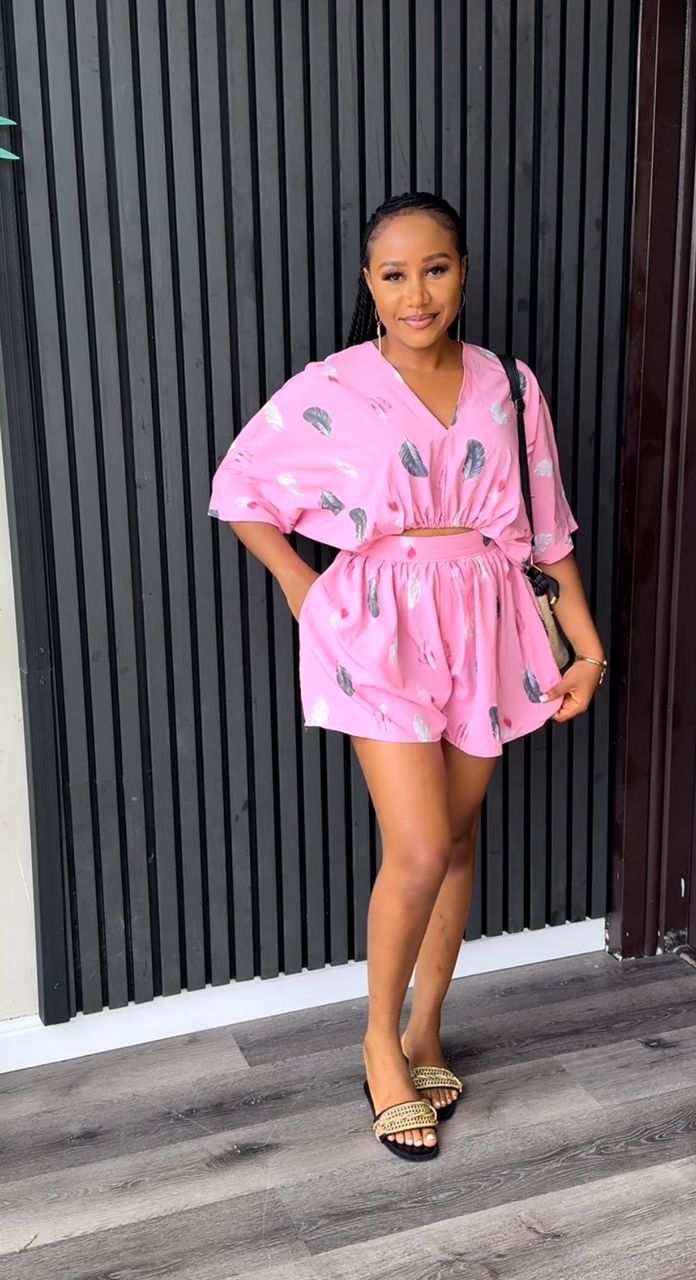 Lady crepe set(short)