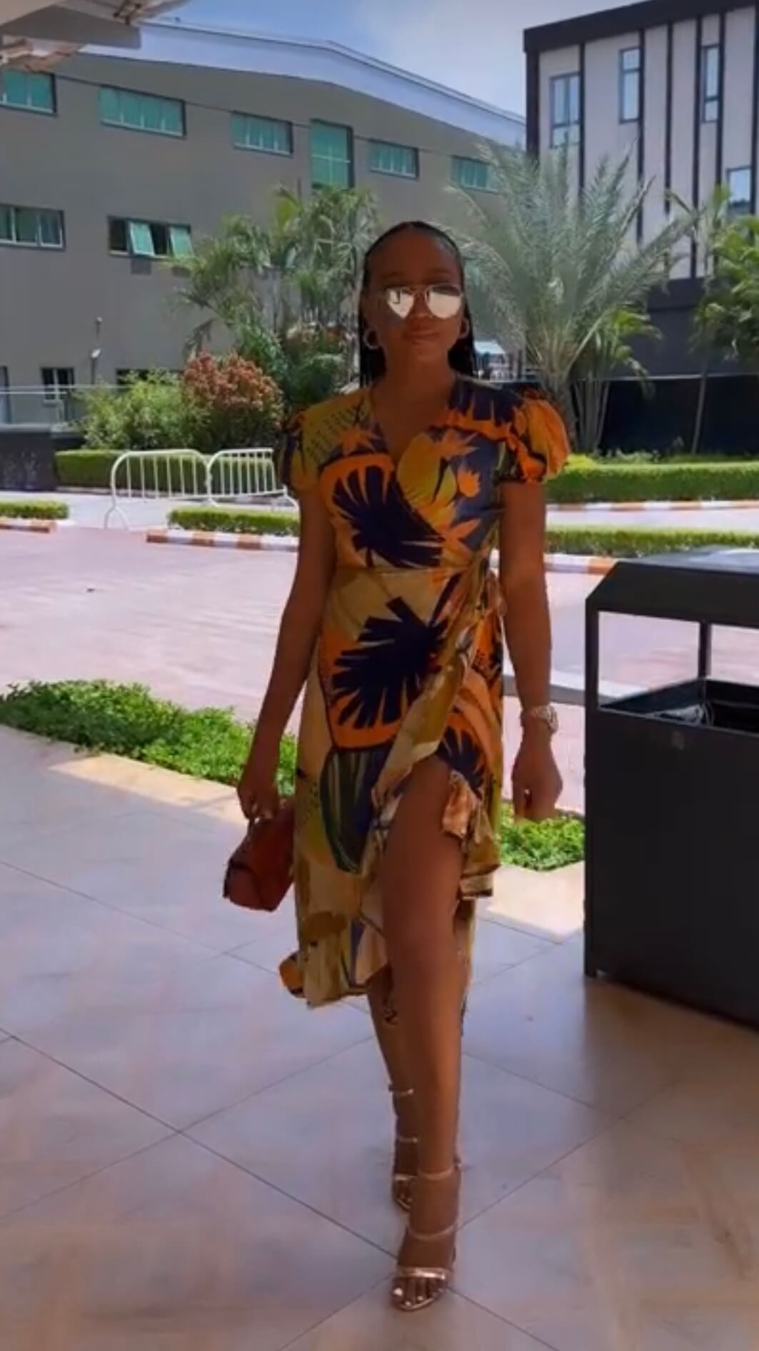 Zoey crepe wrap dress