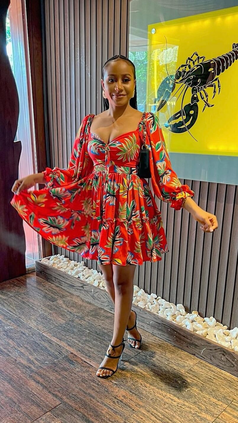 Prudence crepe dress