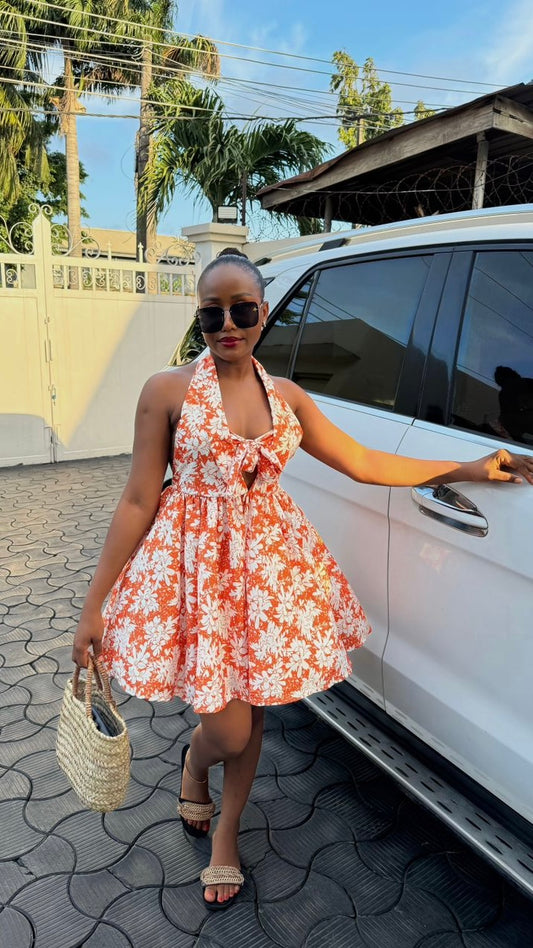 Emirald crepe dress