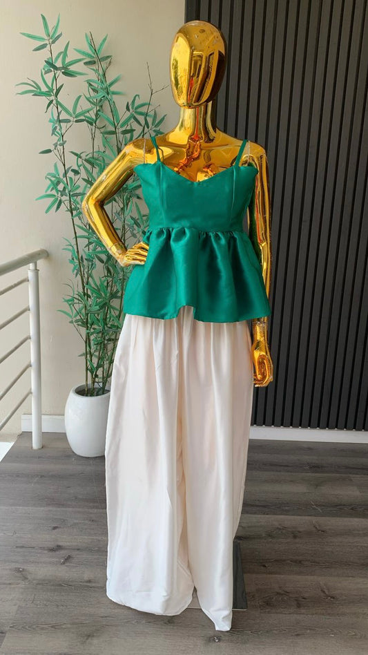 Oma mikado and silk combo set(ready to wear)