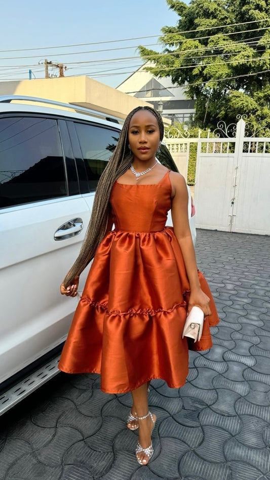 Mide mikado dress