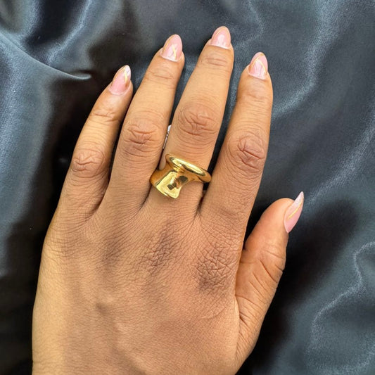 Non tarnish steel ring