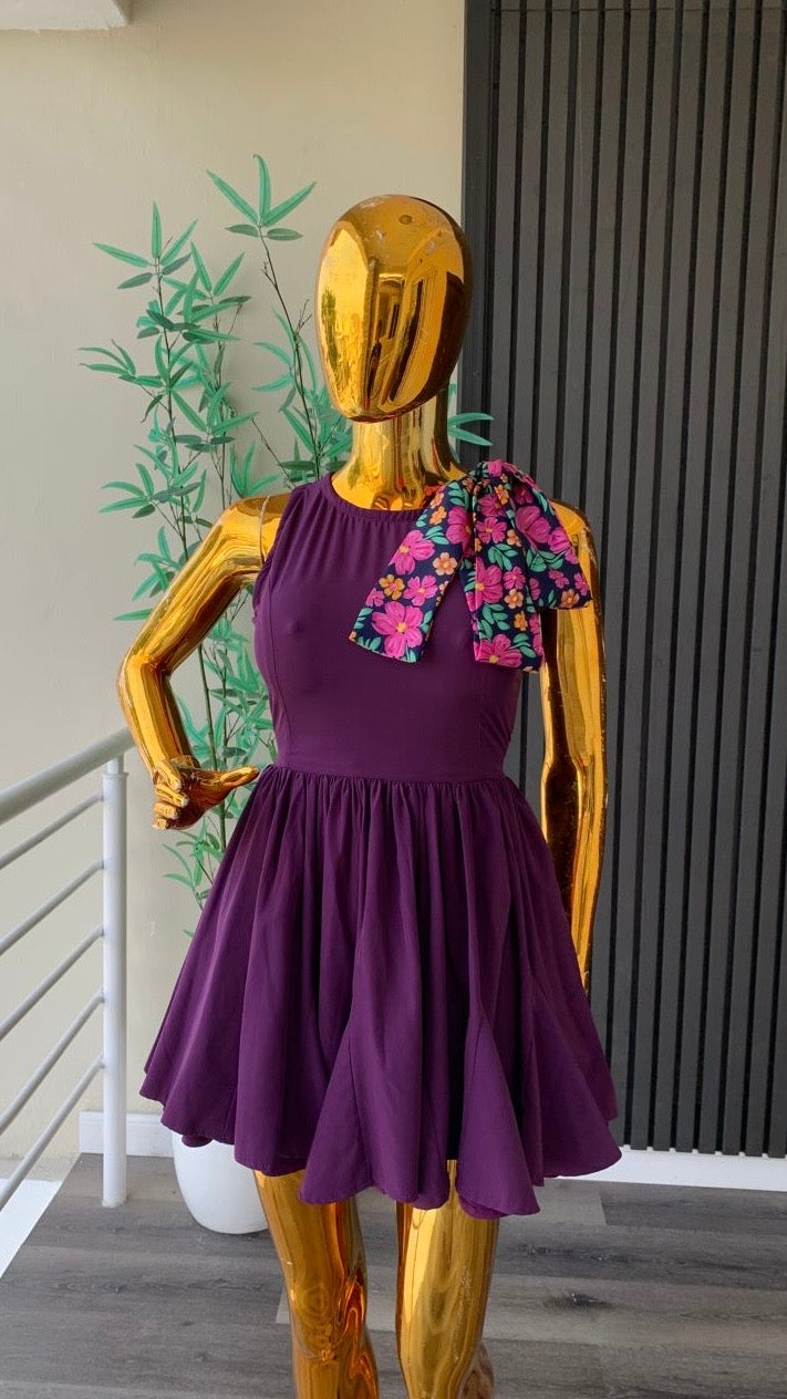 Clarion crepe dress