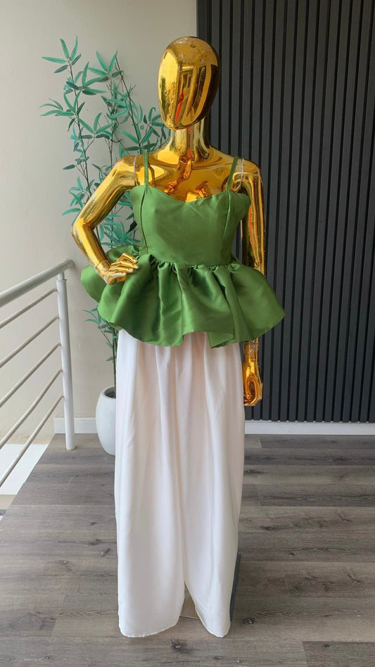 Oma mikado and silk combo set(ready to wear)