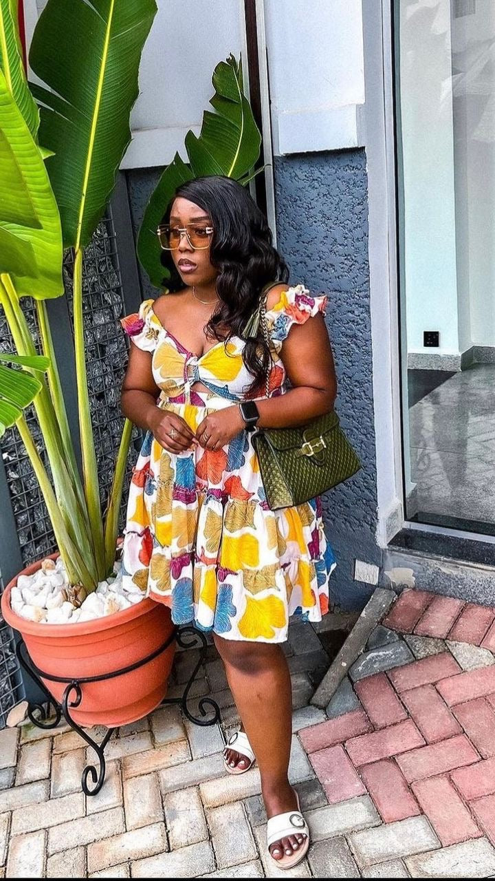 Sett crepe dress