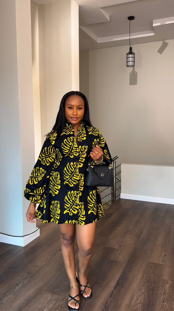 Morocco Ankara dress (ready to wear)