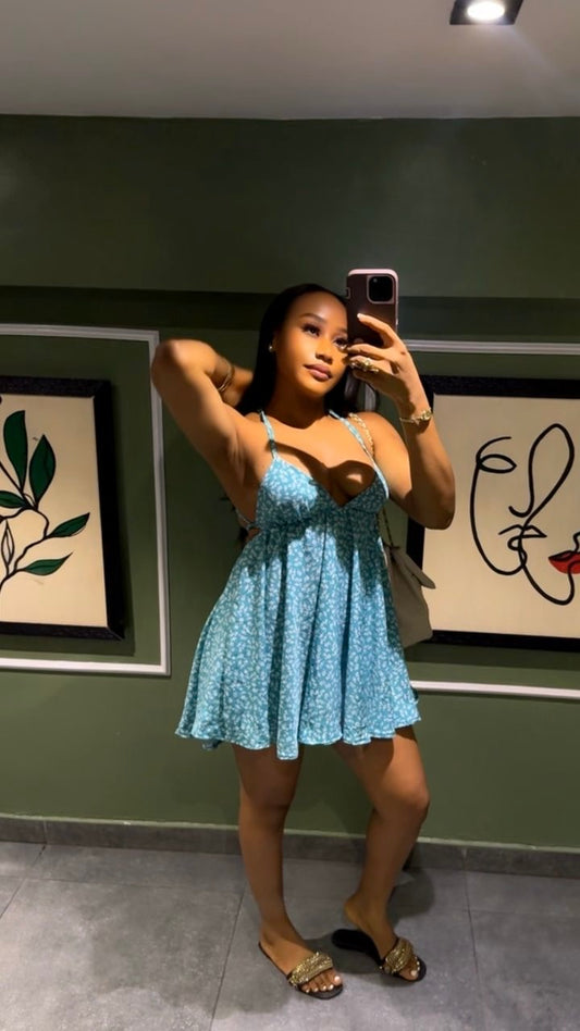 Tulip crepe dress