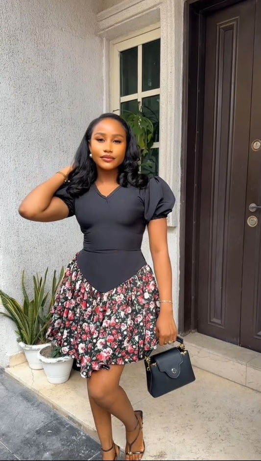 Hallie crepe dress(ready to wear)