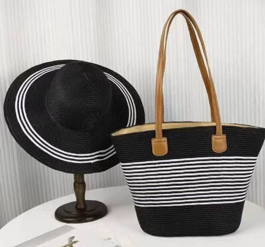 Beach bag and hat set