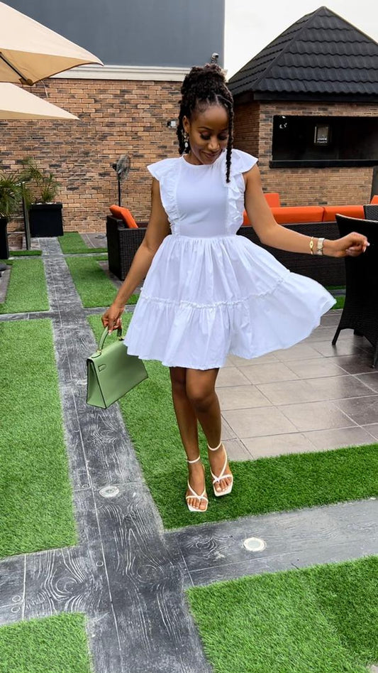 Ava cotton dress(short)