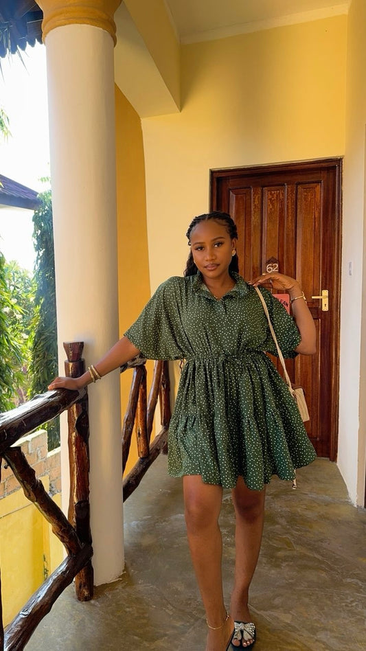 Ebony crepe dress
