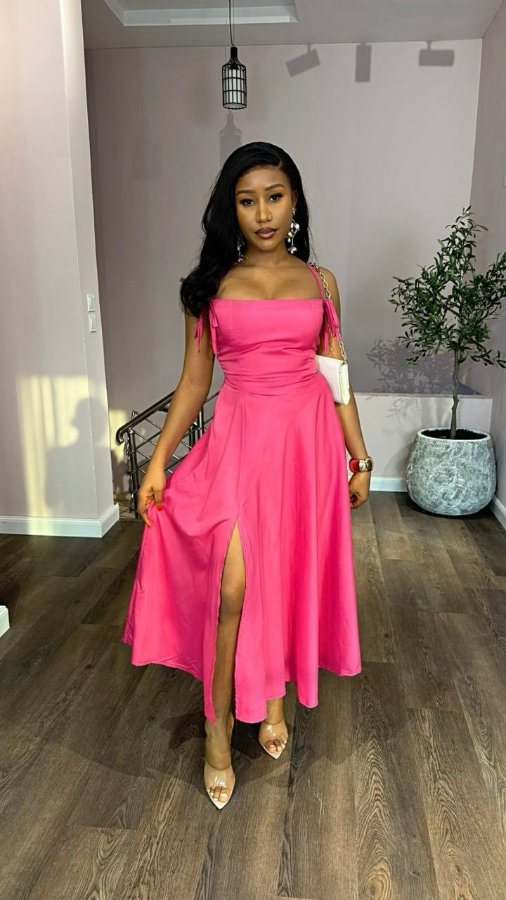 Evelyn crepe dress