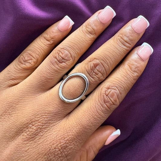 Non tarnish steel ring