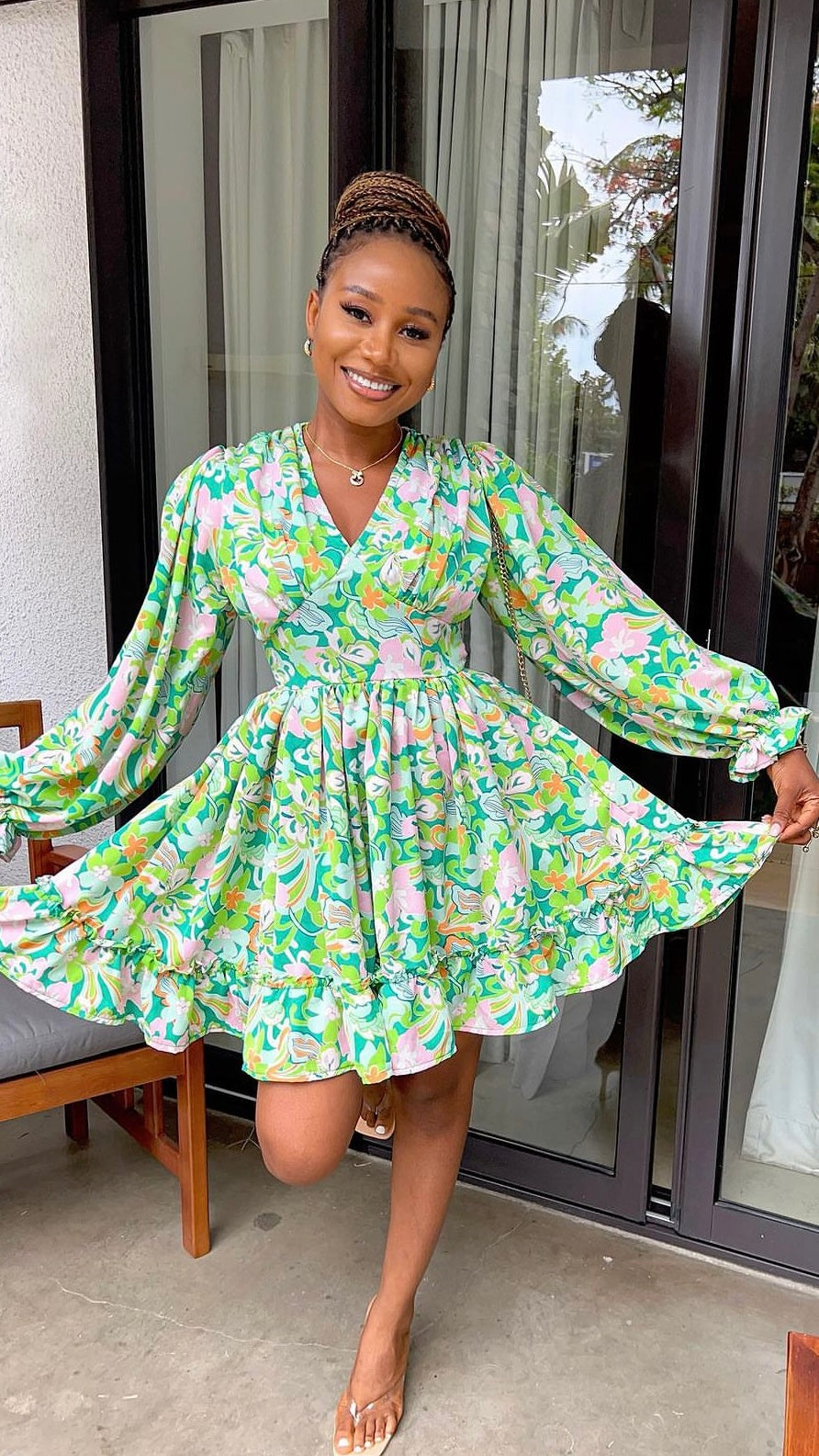 Suliat crepe dress