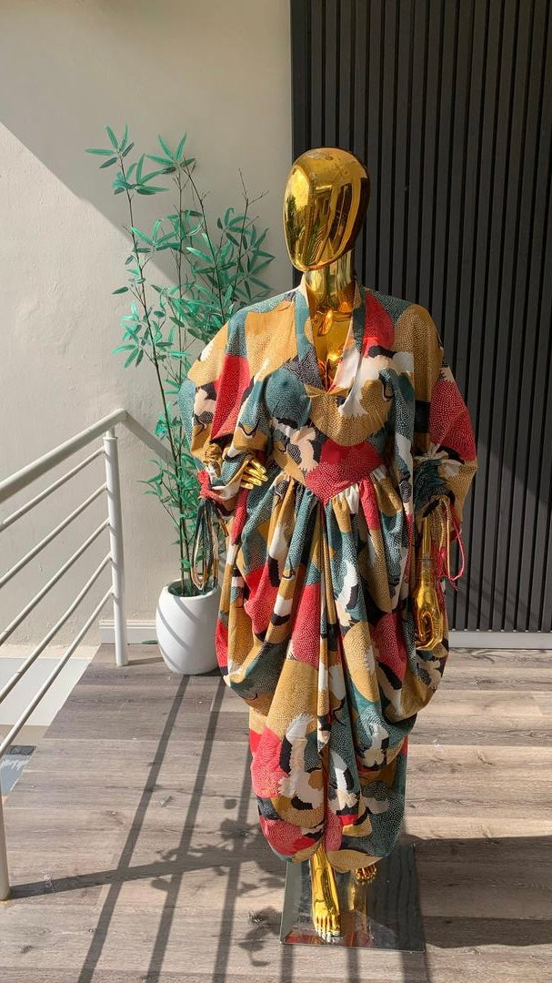 Moris crepe dress long (ready to wear)