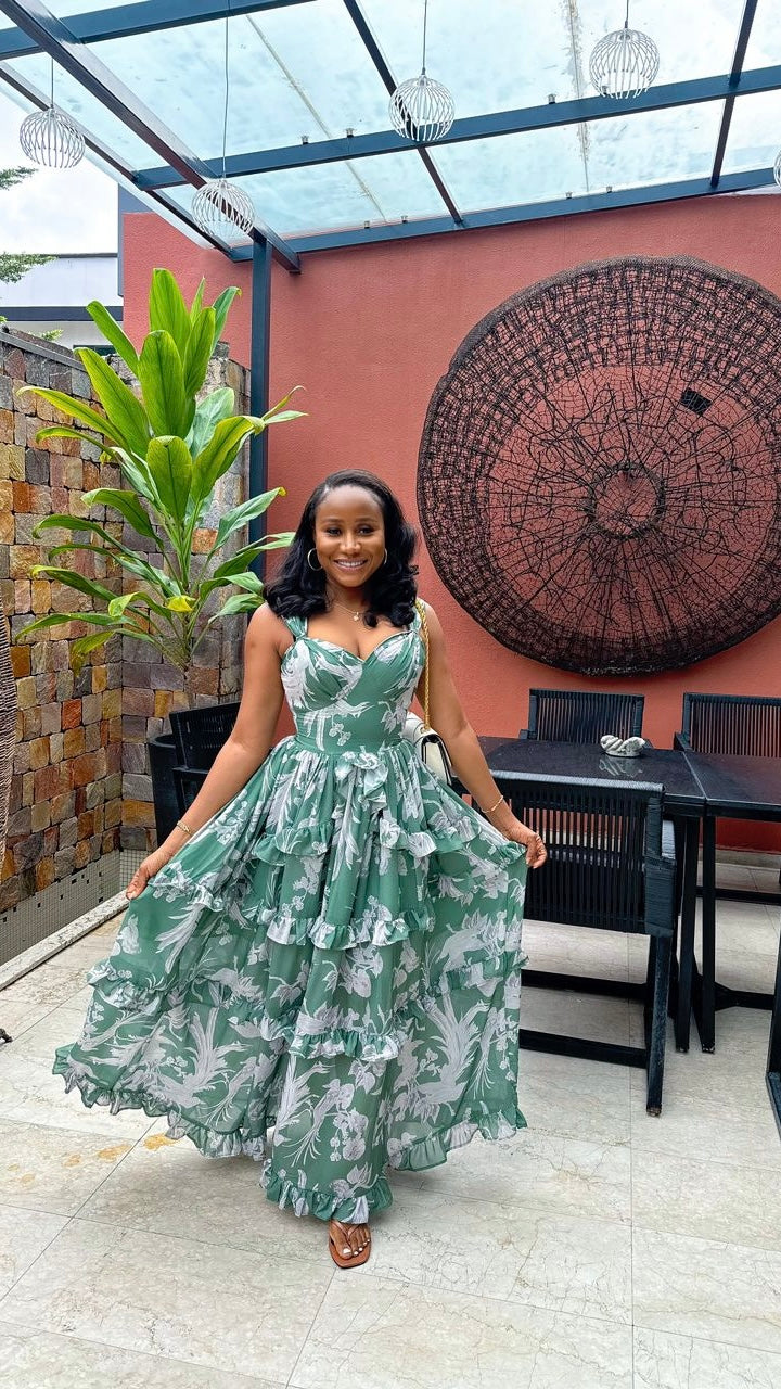 Cleopatra chiffon dress