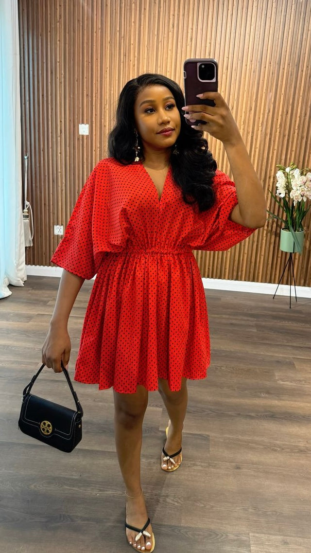 Adanne crepe dress