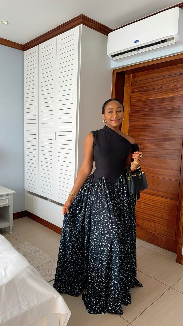 Motunrayo crepe dress(ready to wear)