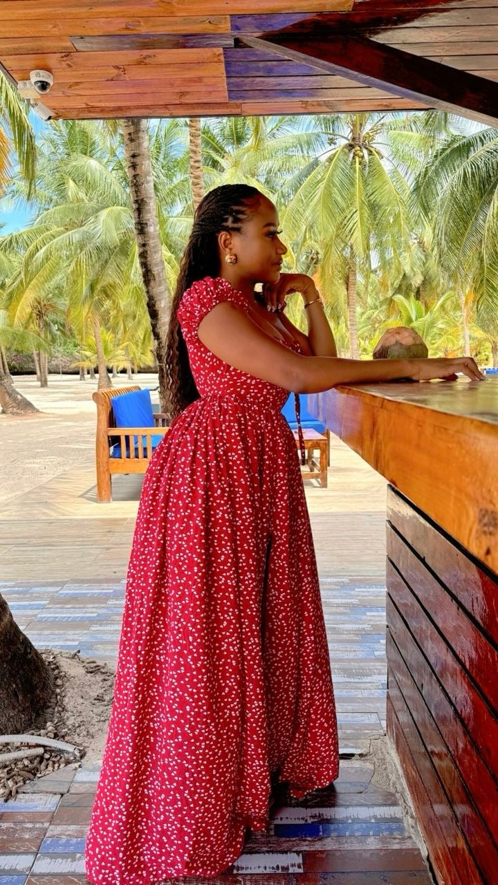 Bolu crepe dress