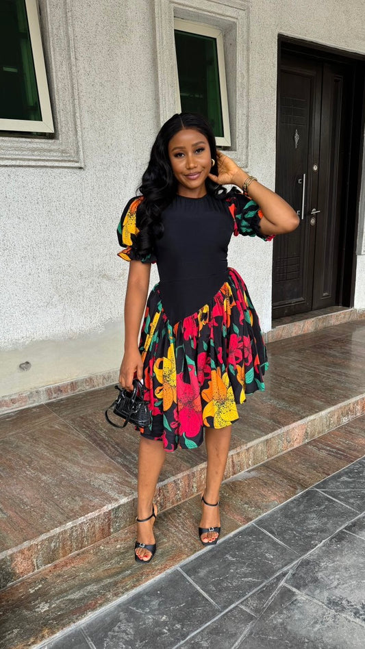 Bolanle crepe dress