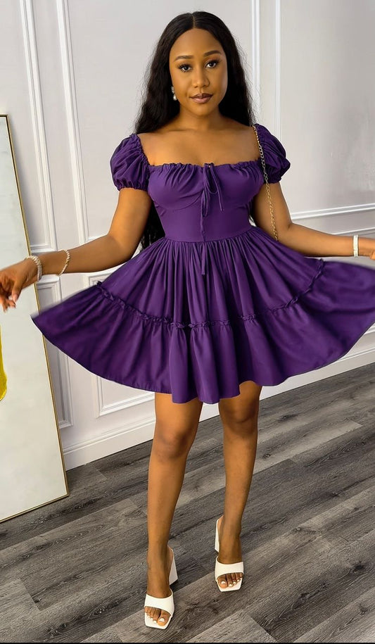 Hilary crepe dress
