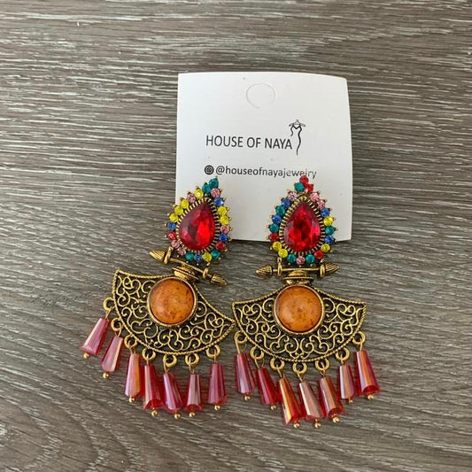 Gold earrings