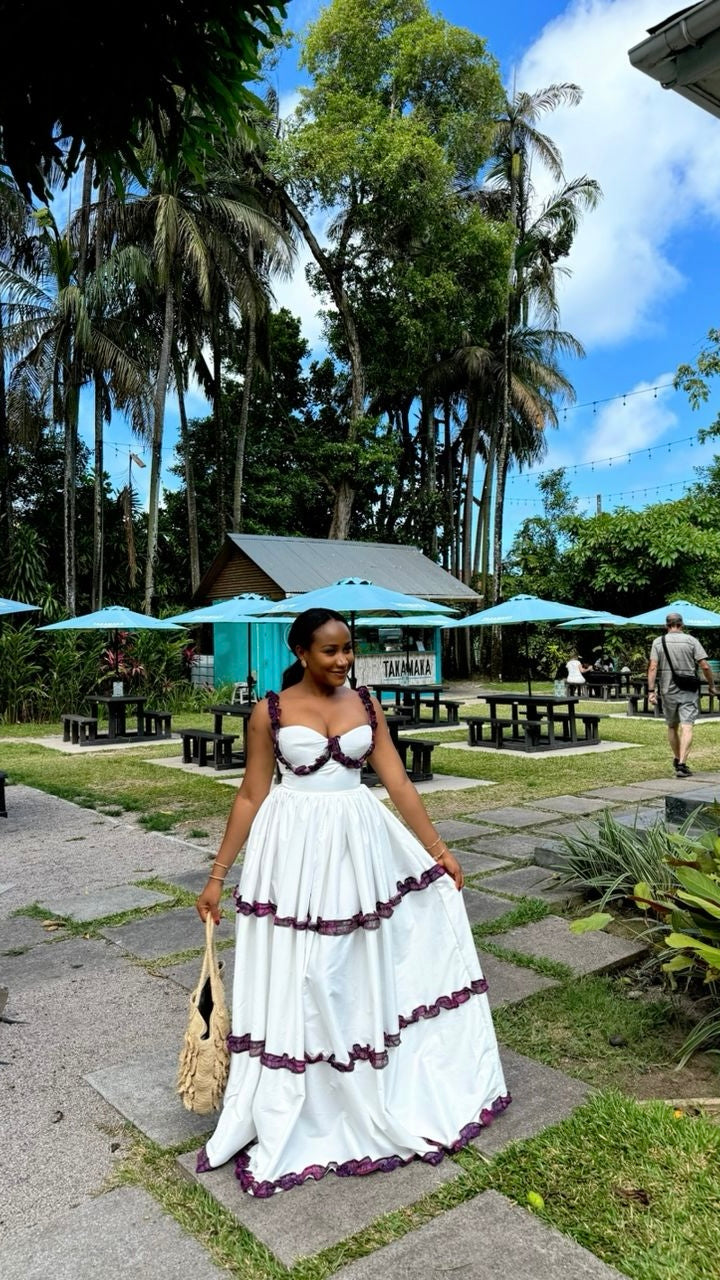 Cindy cotton/crepe dress( only available in 6-14)