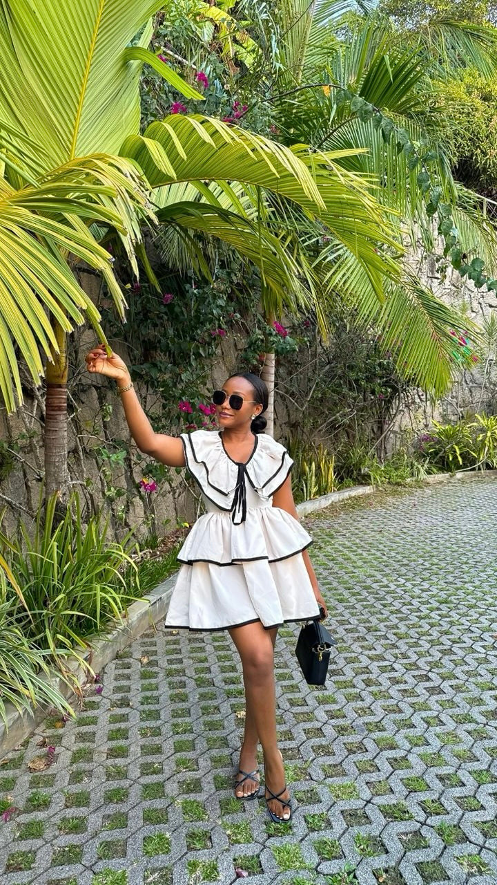 Seychelles cotton dress(ready to wear )