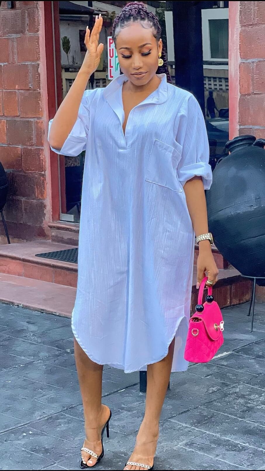 Amber linen dress