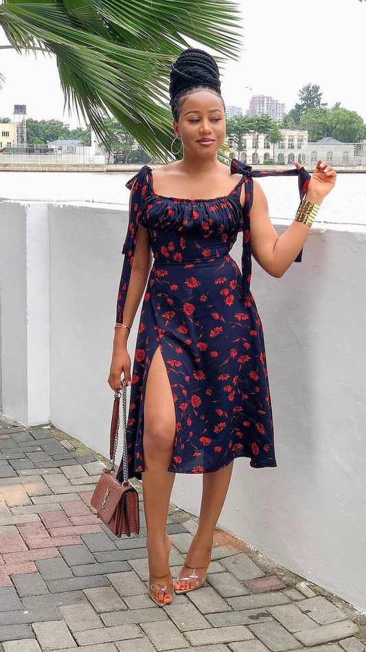 Clarin crepe dress