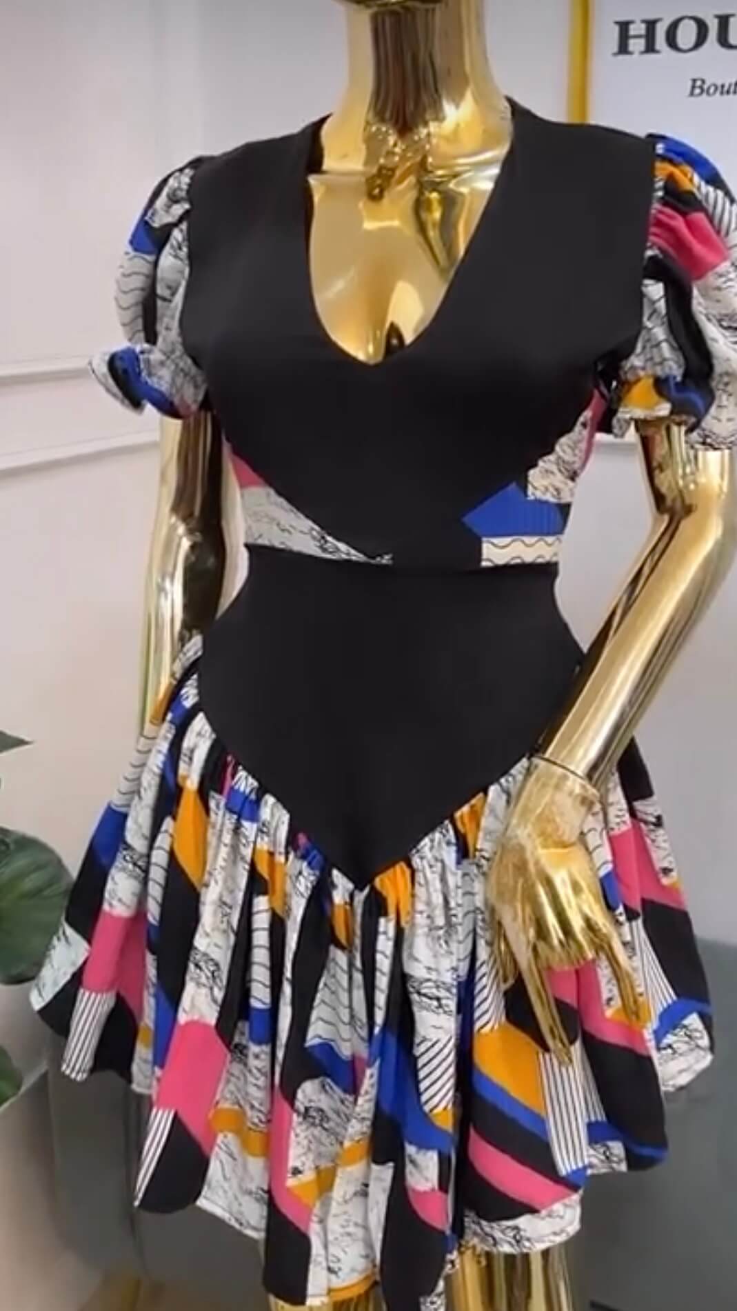 Sabrina crepe dress