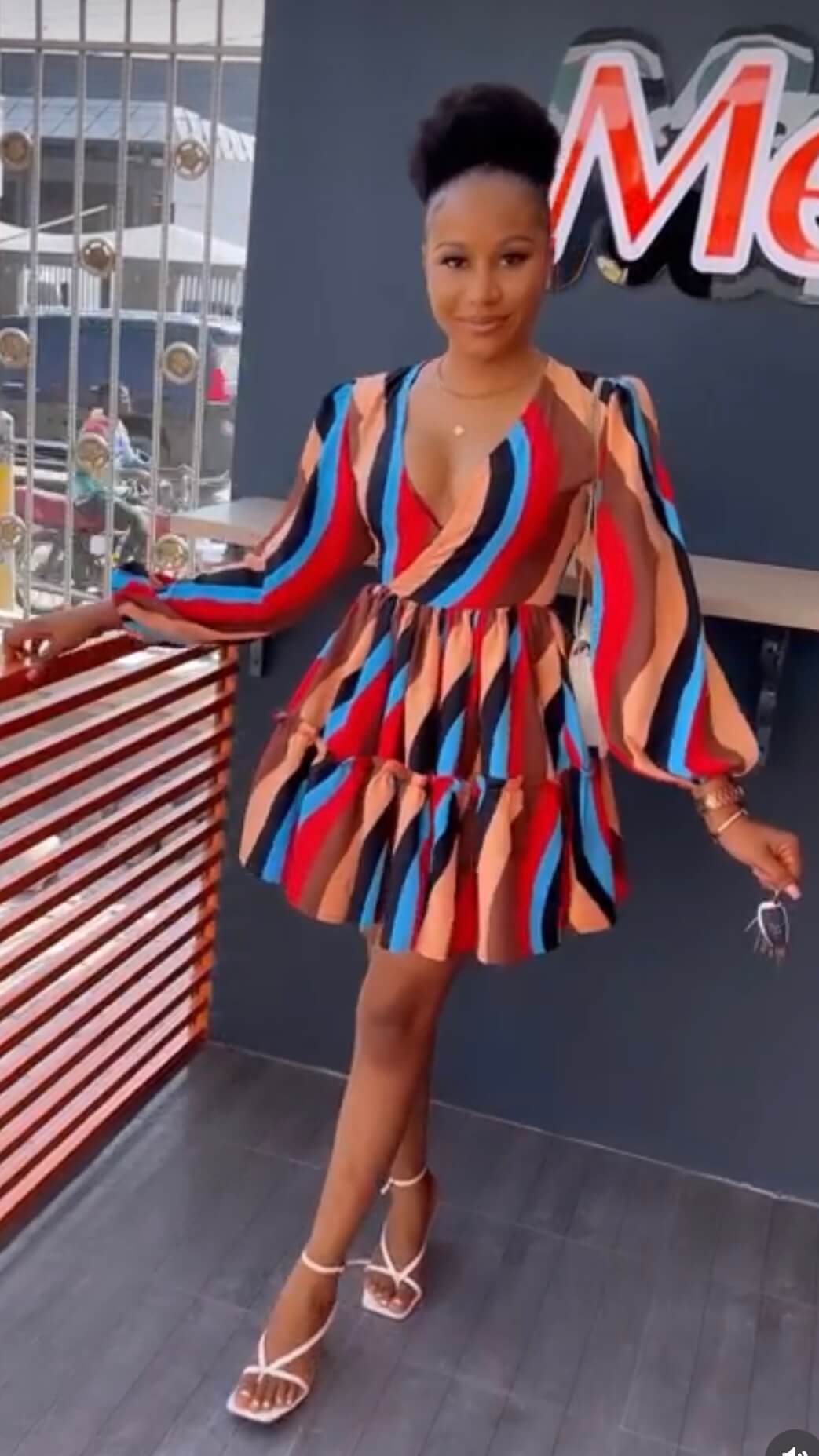 Tobi crepe dress