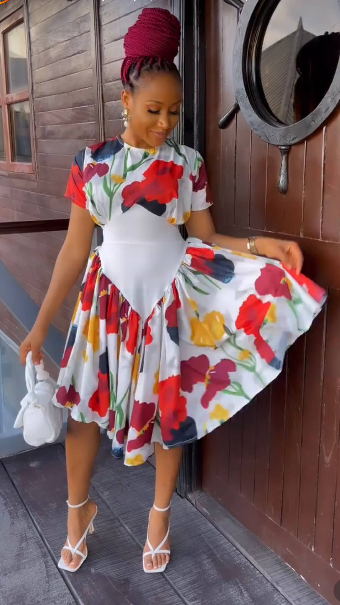 Mandy crepe dress