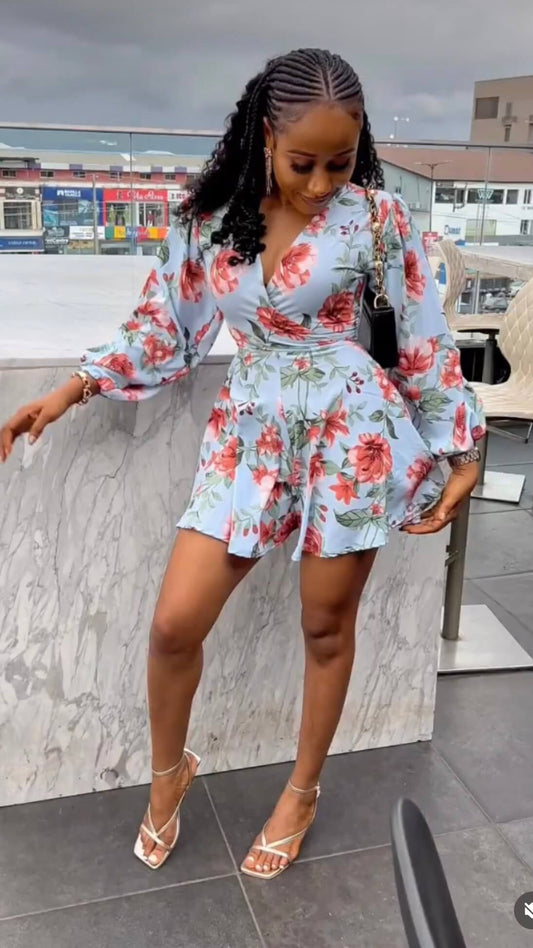Enor crepe playsuit