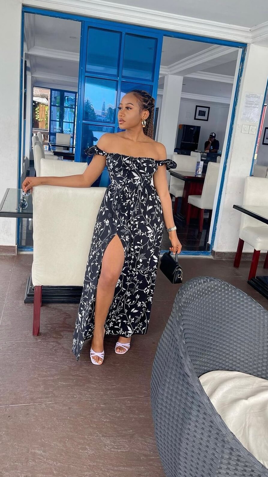 Bolu crepe dress